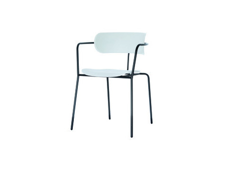PAPERFLOW Chaise visiteur BISTRO, set de 2, bleu