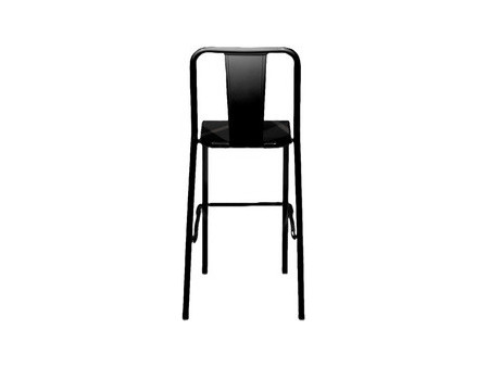 PAPERFLOW Chaise de bar d'extérieur ARTY, set de 2, noir