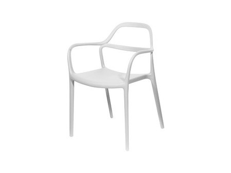 PAPERFLOW Chaise visiteur d'extérieur NOVA, set de 2, noir