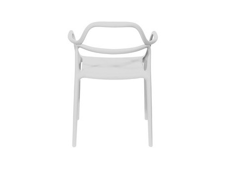 PAPERFLOW Chaise visiteur d'extérieur NOVA, set de 2, blanc