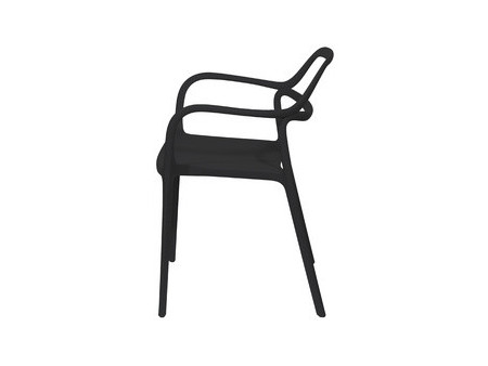 PAPERFLOW Chaise visiteur d'extérieur NOVA, set de 2, blanc