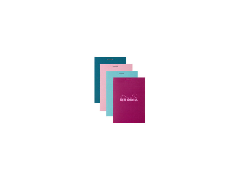RHODIA Bloc agrafé No. 11, format A7, quadrillé 5x5, assorti