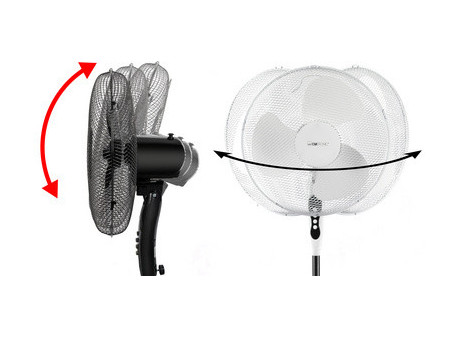 CLATRONIC Ventilateur sur pied VL 3603 S, blanc