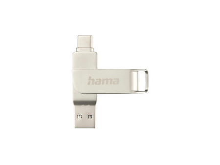 hama Clé USB 3.0/3.1 'C-Rotate Pro', 64 GB, argent