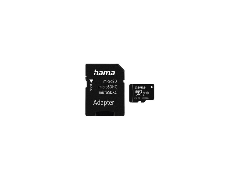 hama Carte mémoire Micro SecureDigital XC, Classe 10, 256 Go