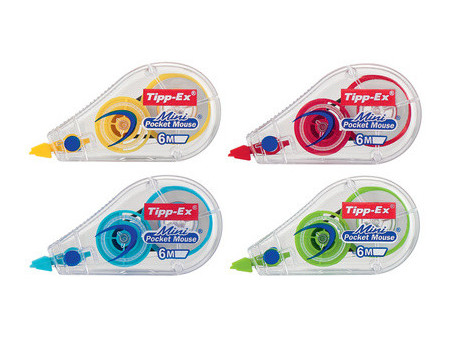 Tipp-Ex Roller correcteur Mini Pocket Mouse Fashion, 5mm x6m