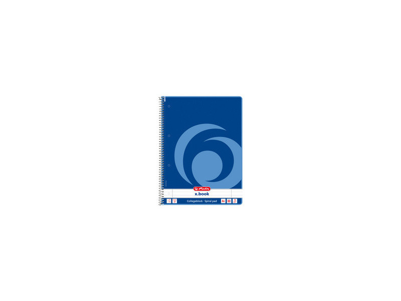 herlitz Cahier à spirales x.book, A4, 160 pages, quadrillé