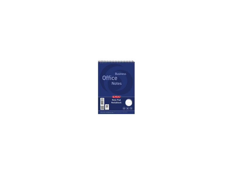 herlitz Bloc-notes à spirale, A5, 40 feuilles, quadrillé