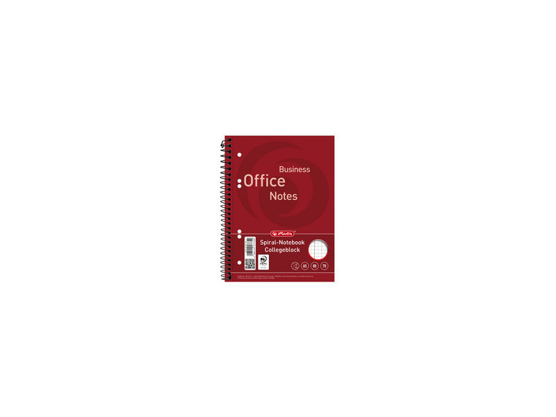 herlitz Cahier 'Business Office Notes', A5, quadrillé