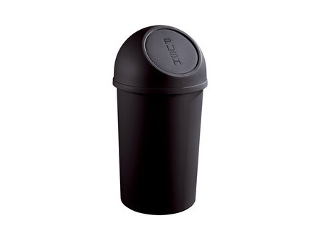 helit Poubelle 'the flip', 45 litres, gris lumière