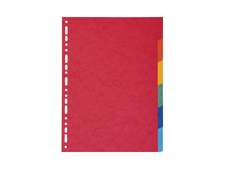 EXACOMPTA Intercalaires en carton, A4, 6 touches