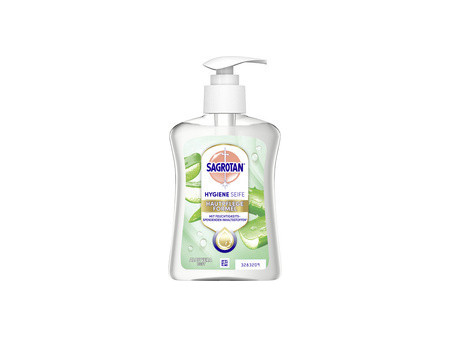 SAGROTAN Savon pour mains Aloe Vera, flacon à pompe 250 ml