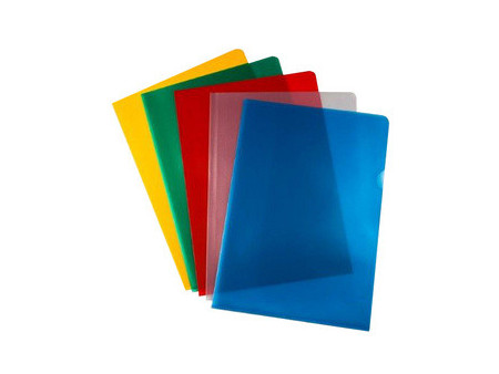 proOFFICE Pochette transparente, A4, PP, granuleux, jaune
