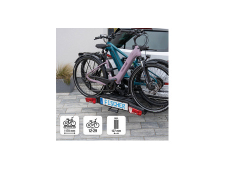 FISCHER Porte-vélos d'attelage 'RoadLine Black'