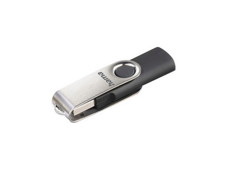 hama Clé USB 2.0 'Rotate', 128 GB, noir/argent