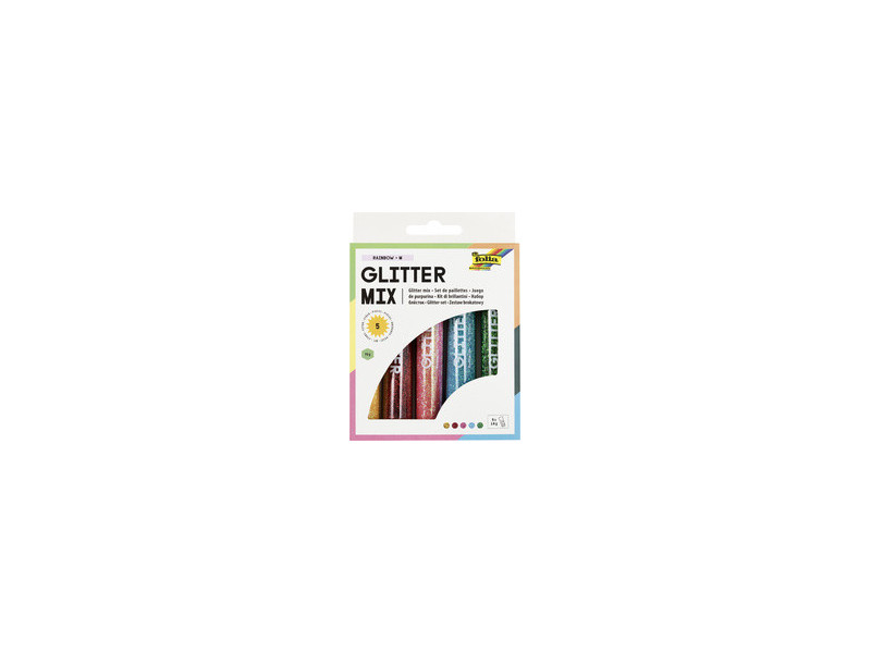 folia Set de paillettes 'Rainbow', 5 tubes de 14 g