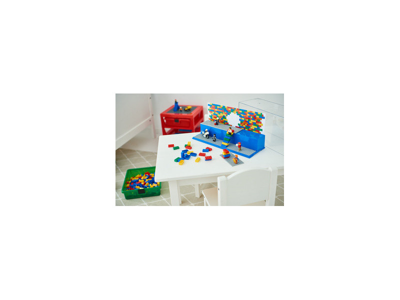 LEGO Vitrine PLAY & DISPLAY CASE ICONIC, bleu