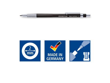 STAEDTLER Porte-mines Mars technico 780 C, noir