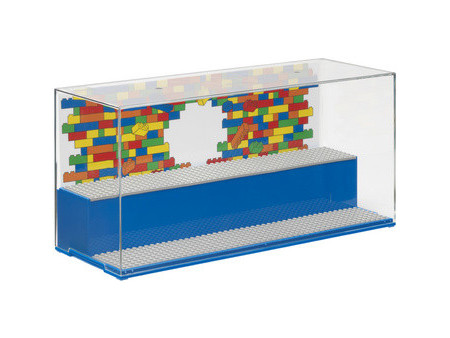 LEGO Vitrine PLAY & DISPLAY CASE ICONIC, bleu