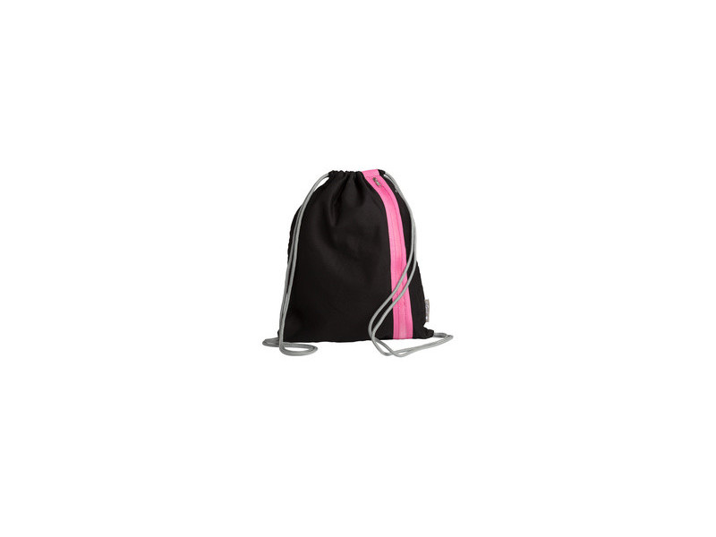 PAGNA Sac de sport à cordelette 'Go', noir / rose foncé