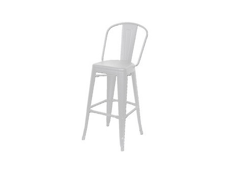 PAPERFLOW Chaise de bar d'extérieur URBAN, set de 2, blanc