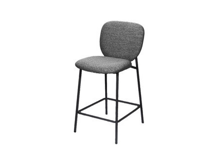 PAPERFLOW Chaise de bar TWIST, set de 2, gris