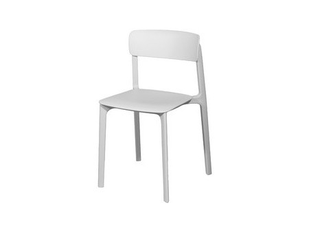 PAPERFLOW Chaise visiteur d'extérieur OTHO, set de 2, noir