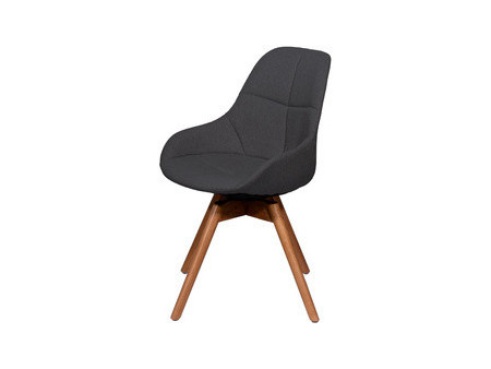 PAPERFLOW Chaise visiteur JUNO, set de 2, anthracite
