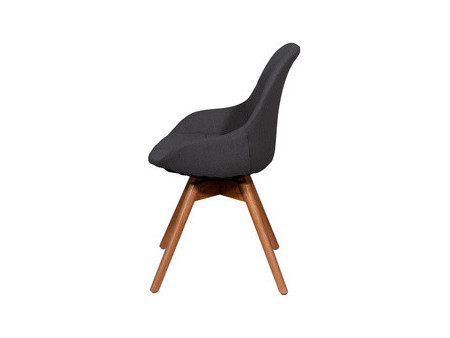 PAPERFLOW Chaise visiteur JUNO, set de 2, anthracite