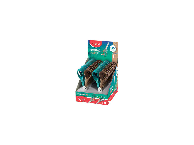 Maped Ciseaux de bricolage VIVO SMILING PLANET, présentoir