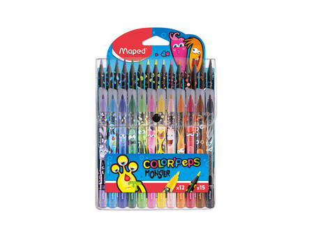 Maped Kit de coloriage COLOR'PEPS MONSTER, étui de 27 pièces