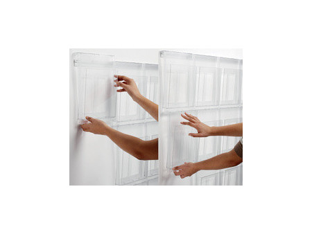 helit Porte-brochures mural 'the placativ', transparent