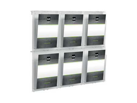 helit Porte-brochures mural 'the placativ', transparent
