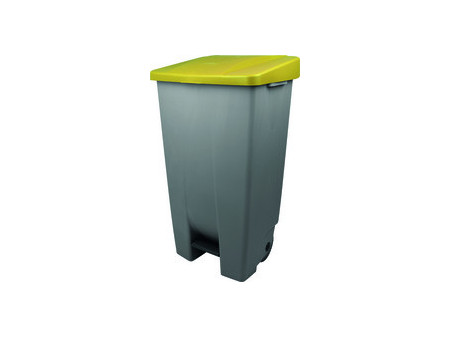 helit Poubelle à pédale 'the step chief', 120 litres, rouge