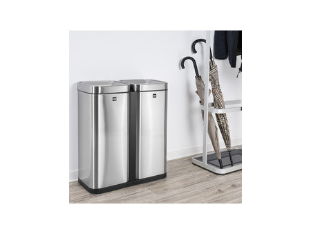 helit Poubelle de tri sélectif 'the twin bin', 2 x 30 litres