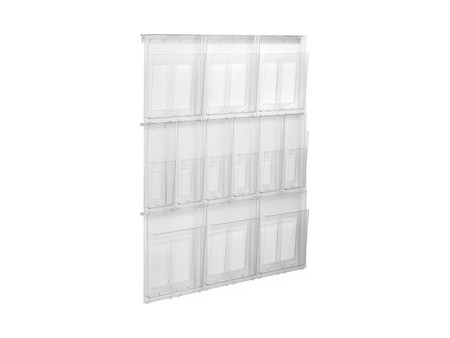 helit Porte-brochures mural 'the placativ', transparent