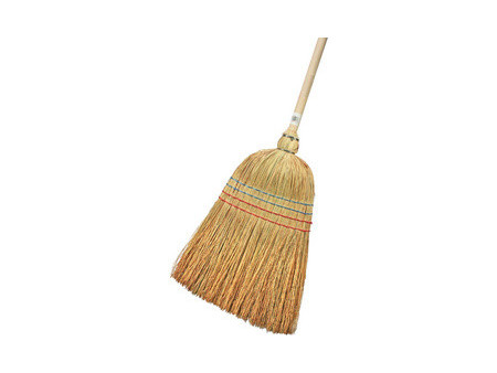 Peggy Perfect Balai en paille avec un manche en bois, 4