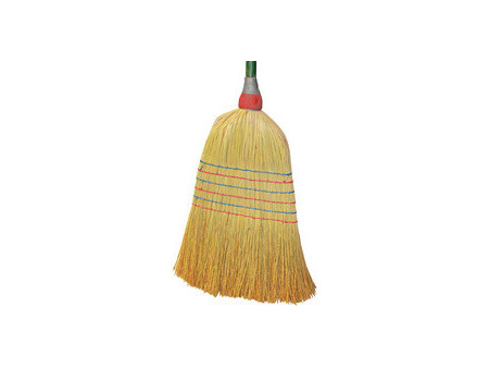 Peggy Perfect Balai paille de riz, manche en bois, 6 fils