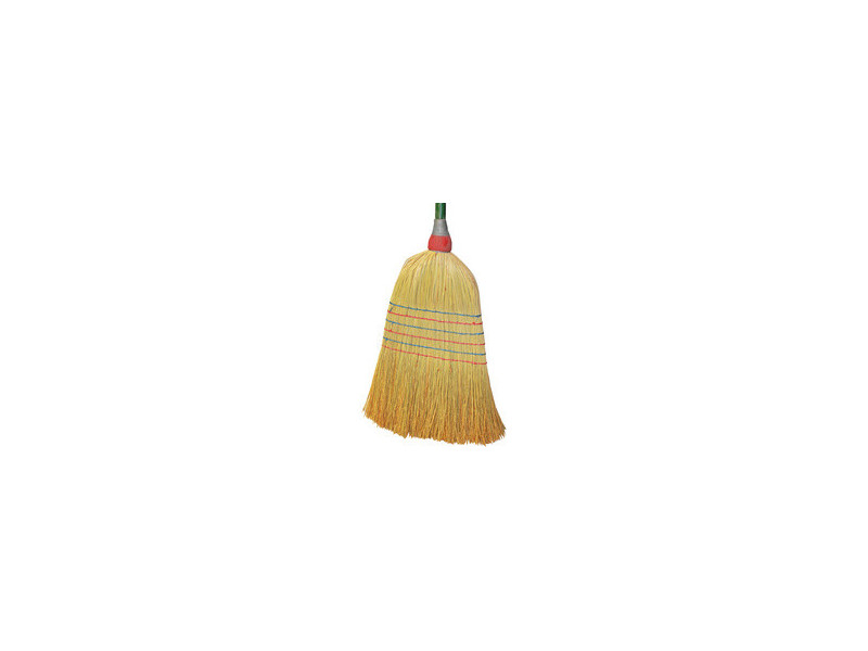 Peggy Perfect Balai paille de riz, manche en bois, 6 fils