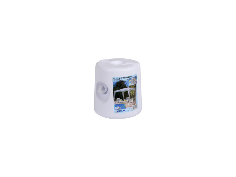 EDA Pied pour tonnelle, plastique, à remplir, blanc