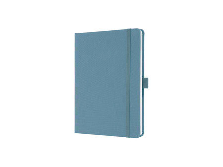 sigel Carnet de notes Jolie Feel, tissu, A5, ligné, bleu