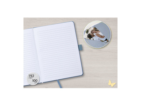 sigel Carnet de notes Jolie Feel, tissu, A5, ligné, rose
