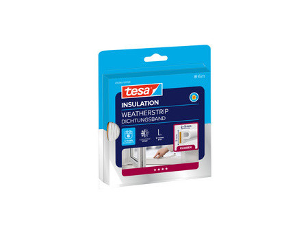 tesa INSULATION Ruban de calfeutrage L, 9 mm x 10 m, blanc