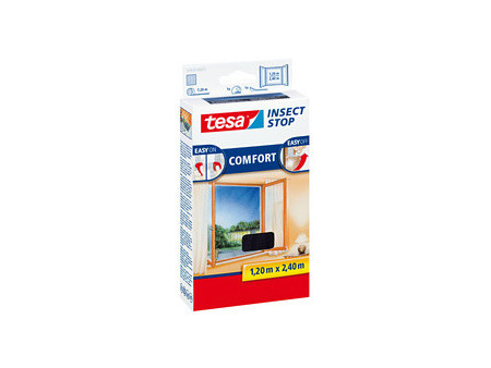 tesa Moustiquaire COMFORT pour les fenêtres, anthracite