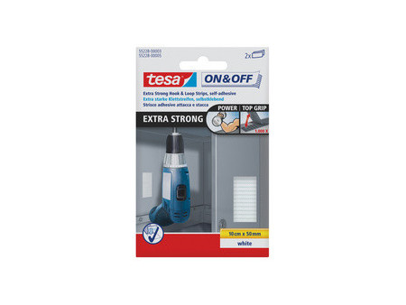 tesa On & Off Bandes auto-agrippantes très solides,50 x100mm