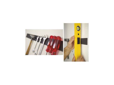 tesa On & Off Bande auto-agrippante Extra Strong, noir