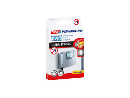 tesa Pastilles adhésives Powerbond double face, 20 x 60 mm