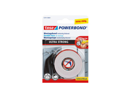 tesa Adhésif double face de montage Powerbond Ultra Strong
