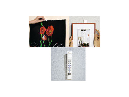 tesa Powerstrips Crochet adhésif pour cadre, blanc