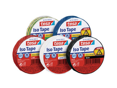 tesa Ruban isolant ISO TAPE, 15 mm x 10 m, bleu